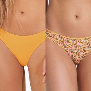 Maaji Sunflower Flirt Reversible Bikini Bottoms size XS NWT Reversible